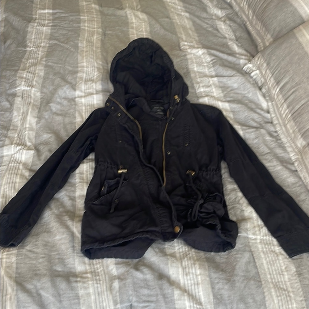 Black Hooded Jacket